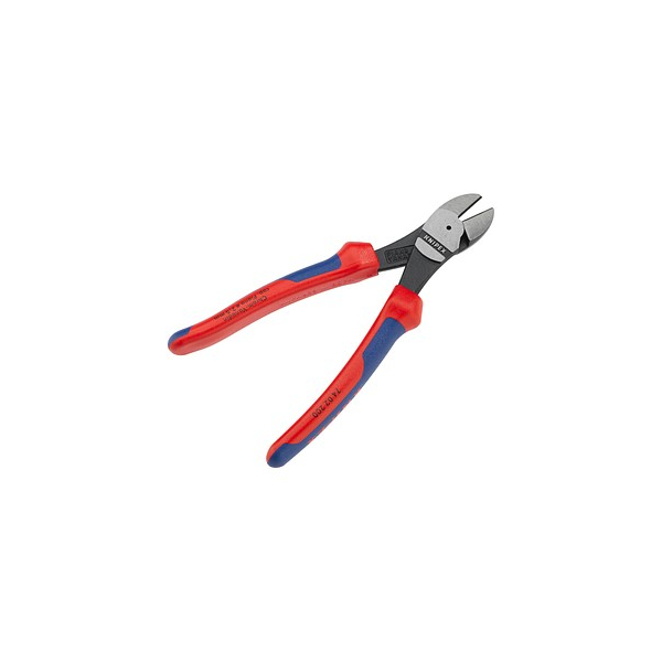 4003773040309 - 74 02 200 Kraft-Seitenschneider Mehrko-Hülle schwarz atram 200 mm - Knipex