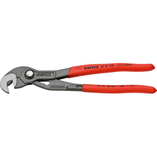 4003773054566 - 87 41 250 Schraubzange rutschh Kunststoff überzogen grau atra 250 mm - Knipex