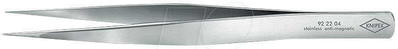 4003773054665 - KNIPEX Universalpinzetten Präzisions-Pinzette Spitze Nadelspitze Form Edelstahl Länge 92 22 04 128mm