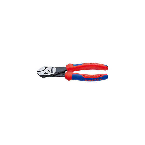 4003773074762 - TwinForce 73 71 180 Werkstatt Kraft-Seitenschneider mit Facette 180 mm - Knipex