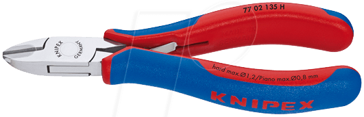 4003773075806 - Knipex-Werk 77 02 135 H Elektronik- u Feinmechanik Seitenschneider mit Facette 135 mm