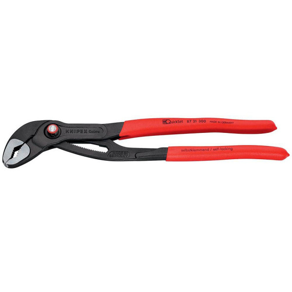 4003773078524 - KNIPEX Wasserpumpenzange 87 21 300 Kunststoffabdeckung Schwarz Rot Chrom Vanadium Elektrostahl