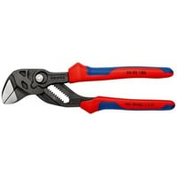 4003773084280 - KNIPEX 86 02 180 Zangenschlüssel Zange und Schraubenschlüssel in einem Werkzeug mit Mehrkomponenten-Hüllen grau