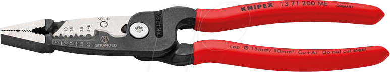 4003773088929 - KN 13 71 200 ME - Multifunktions-Elektrikerzange 200 mm Kopf poliert