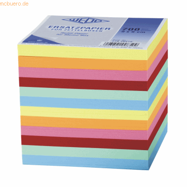 4003801008509 - Notizzettel 27026510 N 270 9x9x9cm farbig sortiert Papier inkl 700 Notizzettel 4003801008509 700 Blatt 4003801008509 - Notizzettel 27026510 N 270 9x9x9cm farbig sortiert Papier inkl 700 Notizzettel 4003801008509 700 Blatt