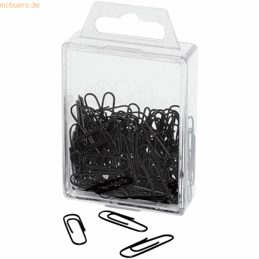 4003801013411 - Büroklammern 27mm VE=100 Stück schwarz 4003801013411 - Büroklammern 27mm VE=100 Stück schwarz