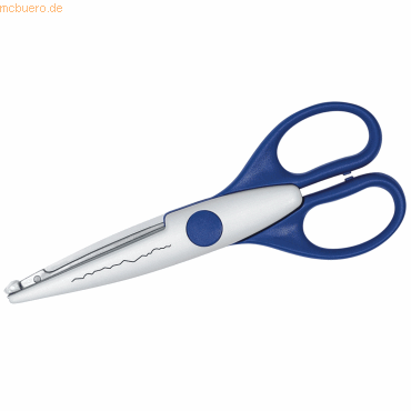 4003801030654 - Konturenschere Kreativschnittschere Bütten 16cm blau 4003801030654 WEDO