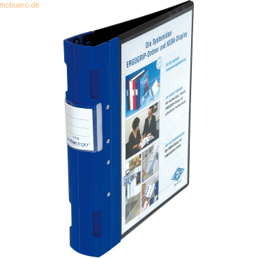 4003801037479 - Präsentationsordner Ergogrip A4 50mm 4 Ringe schwarz blau 4003801037479 - Präsentationsordner Ergogrip A4 50mm 4 Ringe schwarz blau