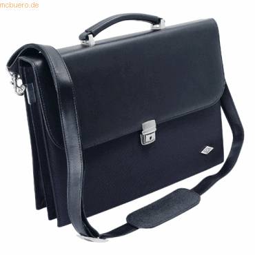 4003801793672 - Aktentasche Elegance mit Schultergurt abschließ schwarz