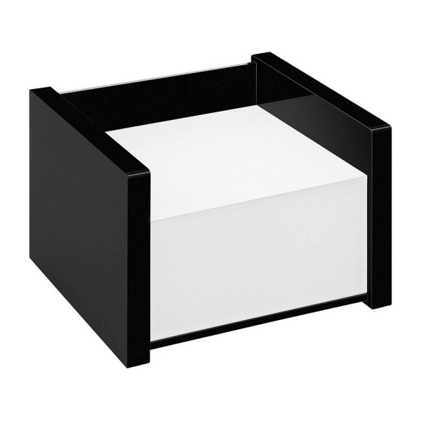 4003801860947 - Zettelbox 637001 Black Office 10x109x75cm schwarz Kunststoff inkl 500 Notizzettel 4003801860947 WEDO