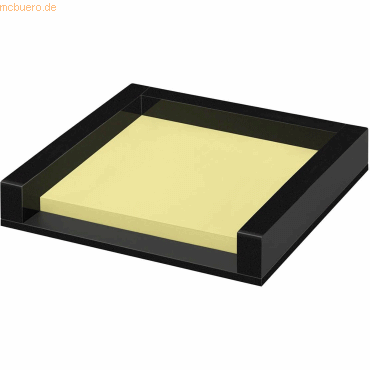 4003801861029 - Zettelbox WEDO Black Office schwarz mattiert glänzend mit 50 Haftnotizen