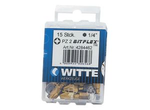 4003955453484 - 4284479 - 5 Puntas en cajita de plástico largo 25 mm (pz 3 bitflex tin) - Witte