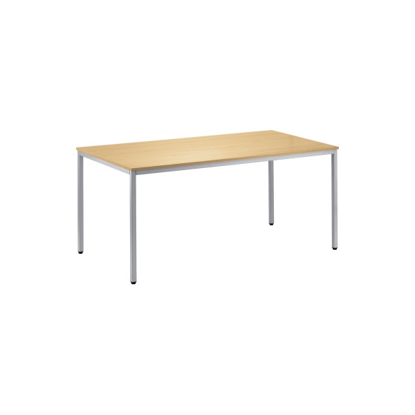 4003969023895 - Konferenztisch Line 810004172 72cm (H) 160x60cm (BxT) rechteckig buche   silber 4003969023895 Soennecken