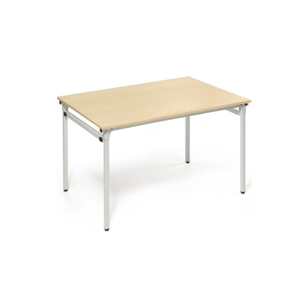 4003969056633 - Klapptisch 810010979 72cm (H) 120x80cm (BxT) rechteckig ahorn   silber 4003969056633 Soennecken