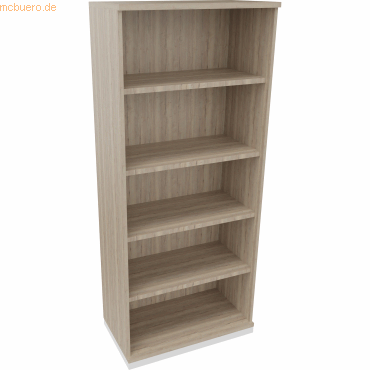 4003969068889 - Regal 5OH B800xT442xH1869mm Verkehrsweiß Eiche Natur 4003969068889 Soennecken