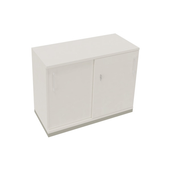 4003969073531 - Schiebetürenschrank 2OH B1000xT442xH781mm si Diamant Weiß 4003969073531 Soennecken