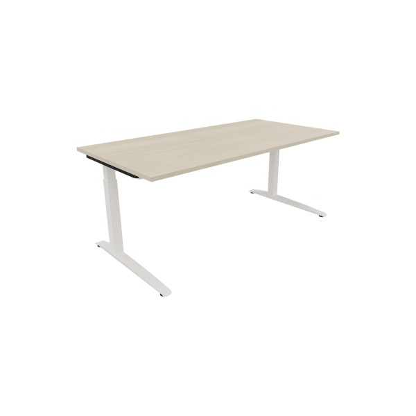 4003969074378 - Schreibtisch All in One 810027072 manuell höhenverstellbar 65-85cm (H) 180x90cm (BxT) rechteckig akazie hell verkehrsweiß 4003969074378 - Schreibtisch All in One 810027072 manuell höhenverstellbar 65-85cm (H) 180x90cm (BxT) rechteckig akazie hell verkehrsweiß