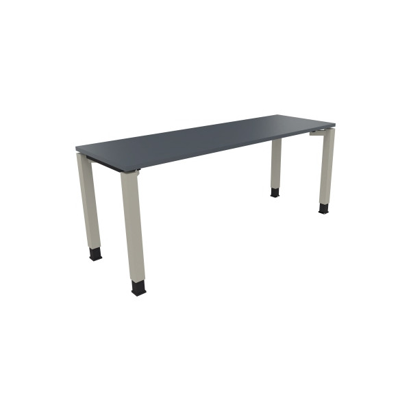 4003969078215 - Schreibtisch All in One 810033282 höhenverstellbar 68-82cm (H) rechteckig lavagrau   silberaluminium 4003969078215 Soennecken