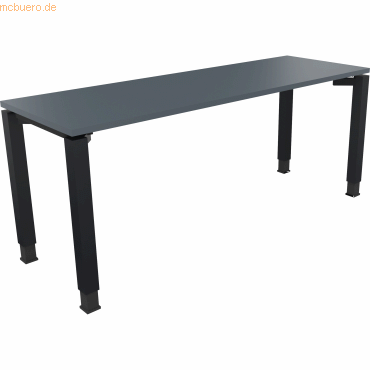 4003969078222 - Schreibtisch All in One 810033182 höhenverstellbar 68-82cm (H) rechteckig lavagrau   anthrazitmetallic 4003969078222 Soenneck