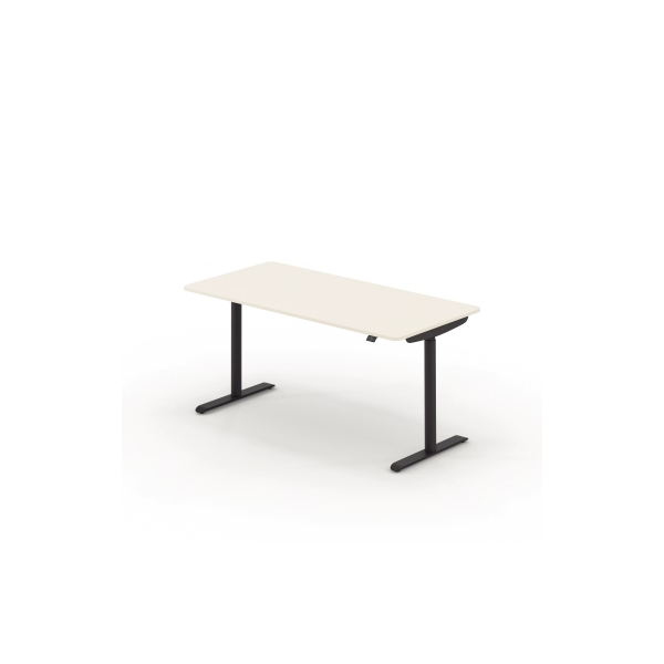 4003969124059 - Sitz-Steh-Schreibtisch selab e-desk 815018801 elektrisch höhenverstellbar 65-128cm (H) 160x80cm (BxT) rechteckig weiß   Sch