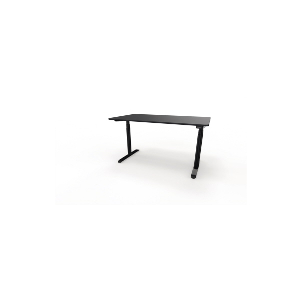 4003969124066 - Sitz-Steh-Schreibtisch selab e-desk 815018990 elektrisch höhenverstellbar 65-128cm (H) 140x90cm (BxT) rechteckig schwarz   