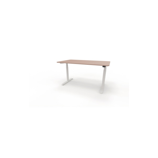 4003969124097 - Sitz-Steh-Schreibtisch selab e-desk 815018731 elektrisch höhenverstellbar 65-128cm (H) 140x90cm (BxT) rechteckig antikrose 