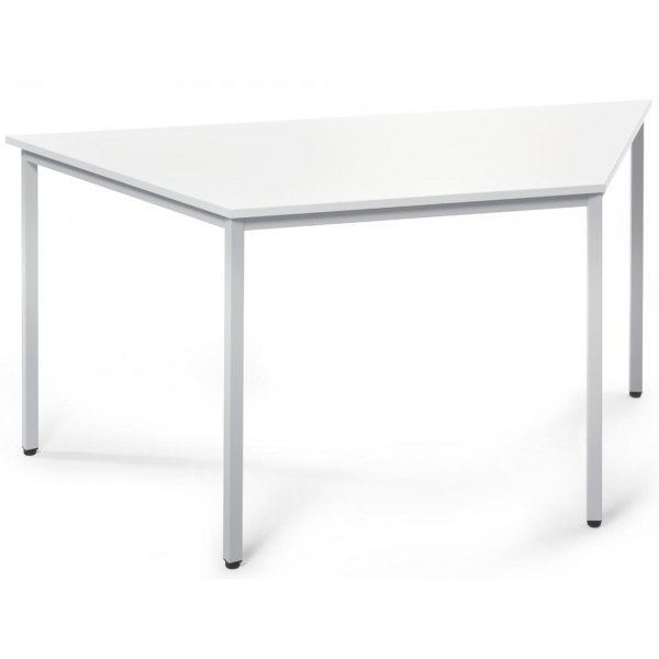 4003969134881 - Konferenztisch BASE MODUL 72cm (H) 160 80x69cm (BxT) 3 Personen Trapezform weiß   silber 4003969134881 Soennecken