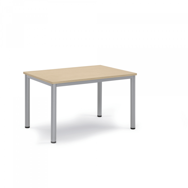 4003969161894 - Konferenztisch BASE-MODUL Q 72cm (H) 120x80cm (BxT) bis 6 Personen rechteckig ahorn   silber 4003969161894 Soennecken
