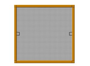 4003971700340 - Insektenschutzfenster PLUS mit Alurahmen braun 130 x 150 cm