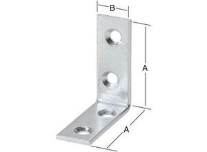 4003984202039 - Stuhlwinkel 60 x 18 mm verzinkt Winkel Eckwinkel Holzverbinder Möbelwinkel