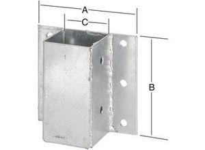 4003984231060 - Vormann Anschraub Pfostenträger feuerverzinkt 155 x 148 x 71 mm