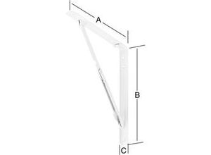 4003984270212 - Pferd-werkzeuge - Vormann Klappstützen 300x300x29 mm weiß