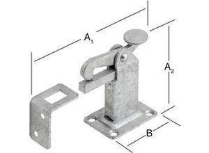 4003984320382 - Vormann - Torfeststeller feuerverzinkt 100 50 x 50 mm Riegel