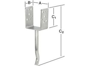 4003984380232 - Schwere Stützenschuhe 91 x 65 x 110 310 mm Stützenschuh - Vormann