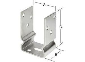 4003984380416 - Vormann - Schwere Stützenschuhe 91 x 60 x 120 mm Winkel & Verbinder