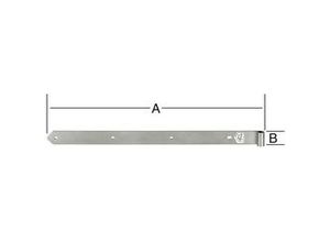 4003984510554 - Vormann - Ladenbänder halbschwer 500 x 40 x 13 mm Winkel & Verbinder