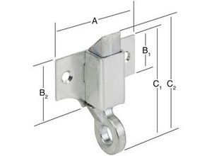 4003984602082 - Vormann - Oberlichtschnäpper verzinkt 46 x 21 29 x 50 60 mm Riegel