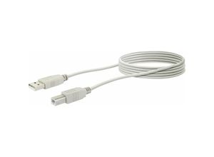 4004005503517 - Usb Anschlusskabel CK1551 531 grau 15m 1x usb 20 a Stecker   1x usb 20 b Stecker Anschlusskabel - Schwaiger