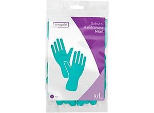 4004034544529 - Schutzhandschuhe BINGOLD Mehrweg latex- und puderfrei Nitril grün Größe L 1 Paar