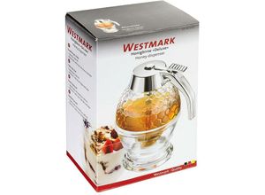 4004094651366 - Honigglas WESTMARK Deluxe Lebensmittelaufbewahrungsbehälter Gr H 14 cm silberfarben (silberfarben transparent) Honiggläser und Marmeladengläser Lebensmittelaufbewahrungsbehälter