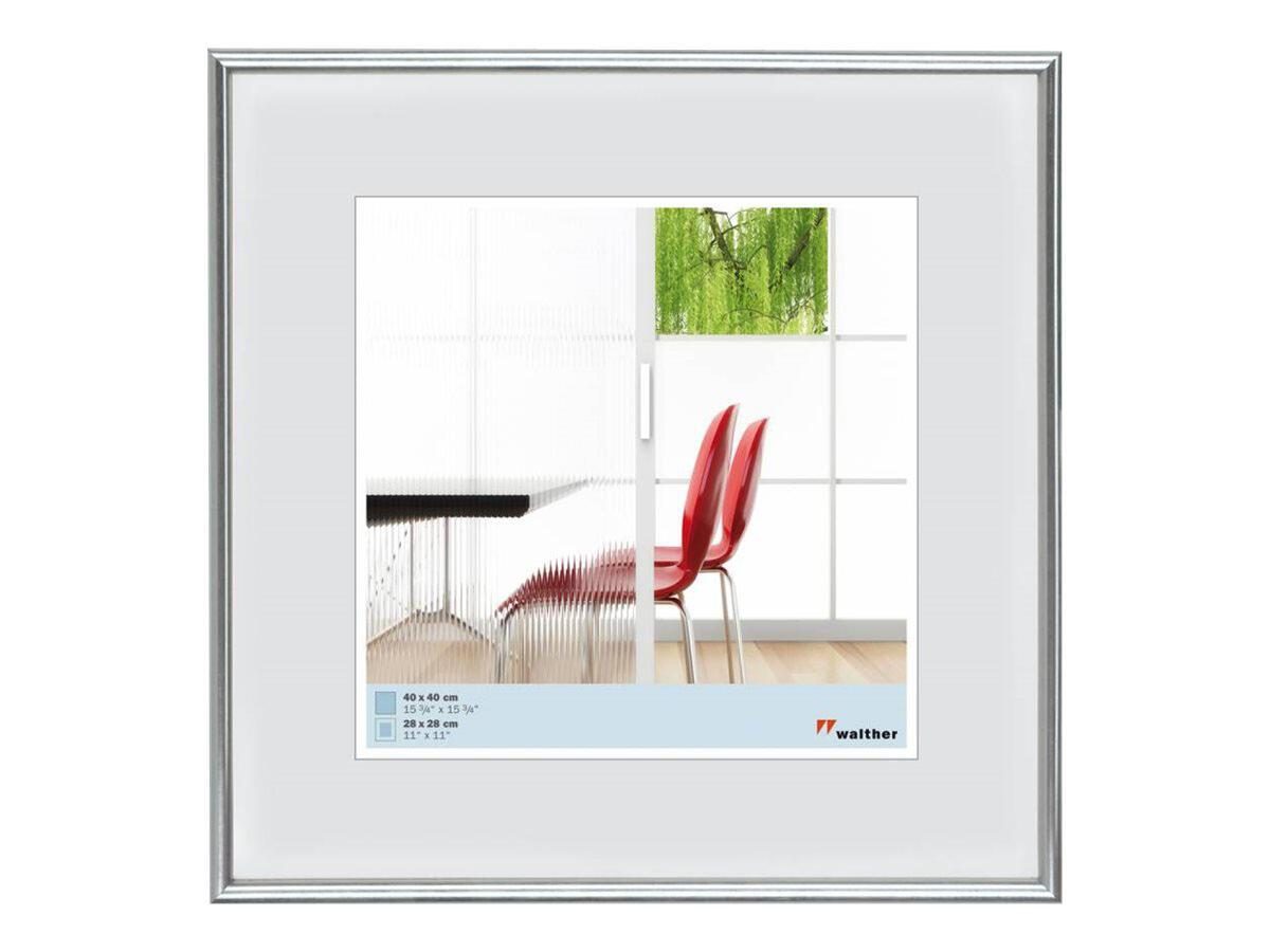 4004122074334 - walther design Galeria - Fotorahmen - Konzipiert für 157x157 Zoll (40x40 cm) - Kunststoff - quadratisch