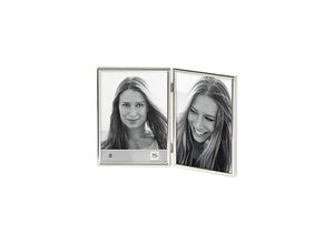 4004122315000 - design WD219S Chloe - Doppelter Portraitrahmen silber 2 x 9 x 13 cm (vertikal)