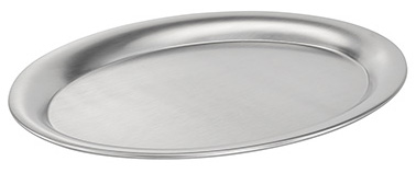 4004133301122 - APS Serviertablett KAFFEEHAUS oval Edelstahl matt