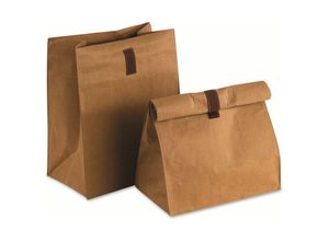 4004133303584 - Brottasche Lebensmittelaufbewahrungsbehälter Gr B H L 15 cm x 30 cm x 25 cm beige Brotkörbe mit Klettverschluss nachhaltige Alternative zu Plastik