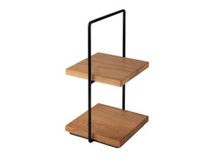 4004133333000 - Etagere Perfecto Servierplatten Gr B H L 20 cm x 4050 cm x 23 cm braun (braun schwarz) Etagere vielseitige Nutzung möglich 2-stufig