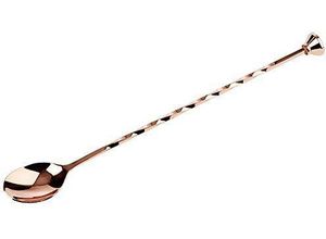 4004133660212 - Servierlöffel BUDDYS Kochlöffel Gr - Länge 28 cm rosegold (kupfer) Servierbesteck Barlöffel Länge 28 cm Edelstahl mit Kegel-Stößel am Kopfende