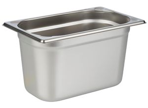 4004133814066 - Aufbewahrungssystem GN 1 4 Behälter 265 x 162 cm silber (silberfarben) B16cm H155cm L265cm Edelstahl Lebensmittelaufbewahrungsbehälter Gastronorm-Behälter zum Anrichten und Lagern von Speisen