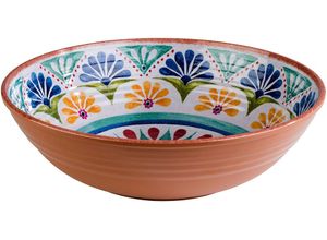 4004133846906 - Salatschüssel Arabesque Schüsseln Gr Ø 31 cm bunt (terrakotta blau beige) spanische Optik Ø 31 cm 3 Liter Inhalt spülmaschinengeeignet