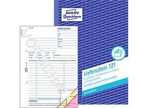 4004182007211 - AVERY Zweckform Lieferscheine Lieferschein mit Empfangsschein LieferschmEmpfangschein A5 721 DIN A5 3x 50 Seiten