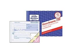 4004182017098 - AVERY Zweckform Kassenbuch 1709 DIN A6 Perforiert N A 40 Blatt